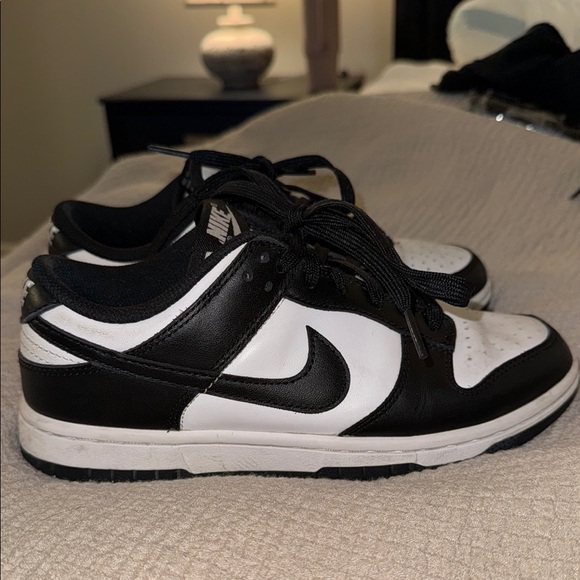 Nike Black and White Dunk Low Sneakers - Picture 4 of 4